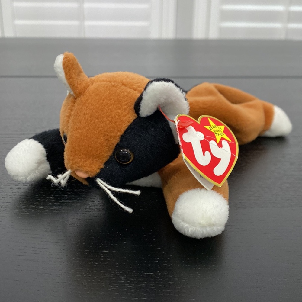TY Beanie Baby “Chip” the Cat - PVC Pellet - 1996 - Picture 3 of 11
